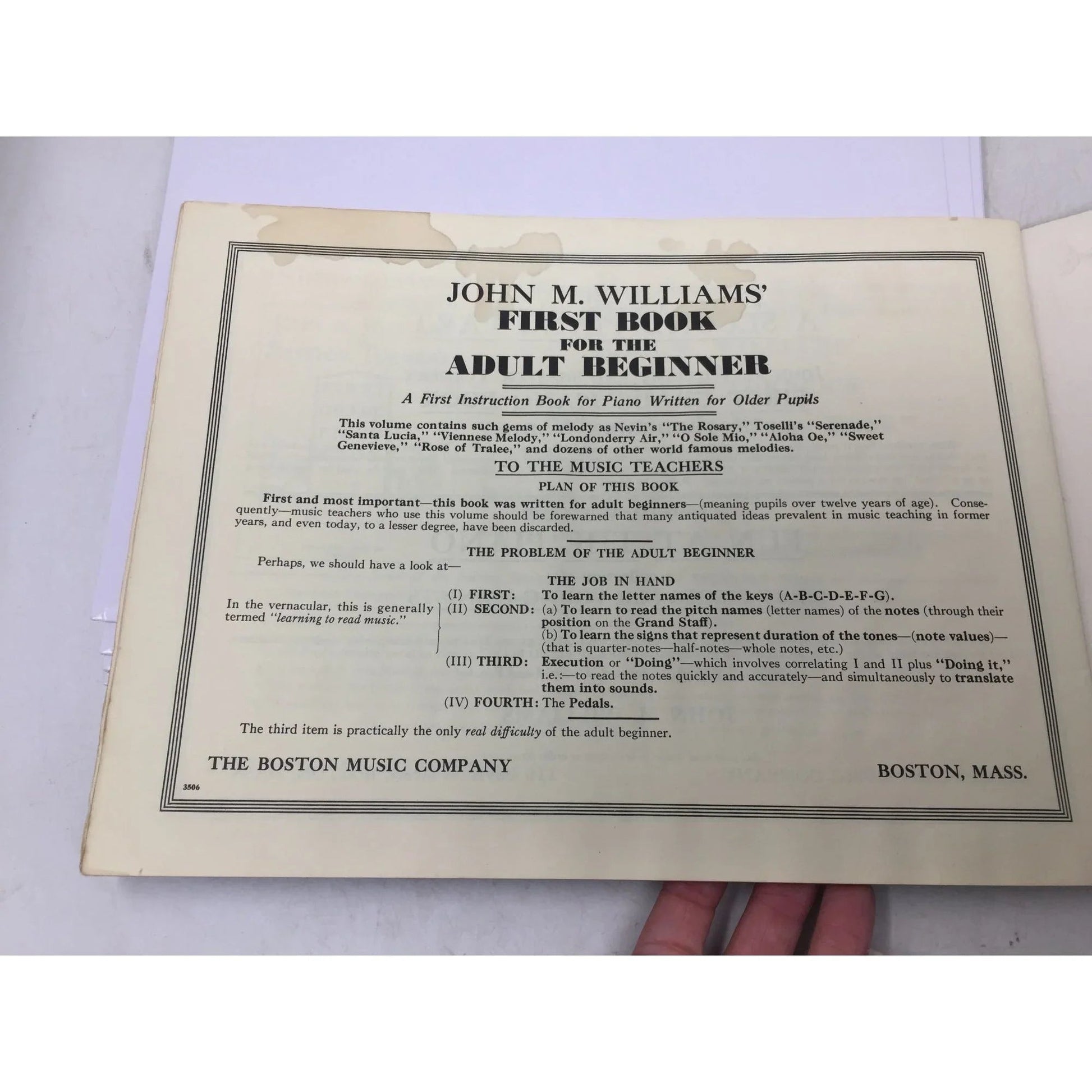 ''John M Williams and Shaylor Turners Very First Piano Book'' - A+ Stuff - SHEET MUSIC - A+ Stuff