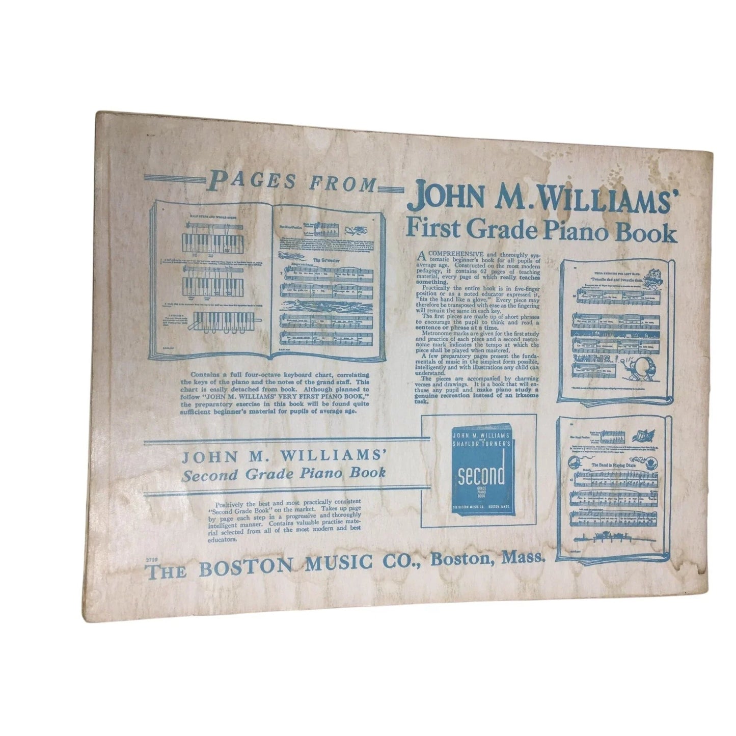 ''John M Williams and Shaylor Turners Very First Piano Book'' - A+ Stuff - SHEET MUSIC - A+ Stuff