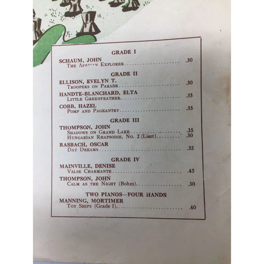 John Thompson's Students Series for the Piano ''Day Dreams'' - A+ Stuff - SHEET MUSIC - A+ Stuff