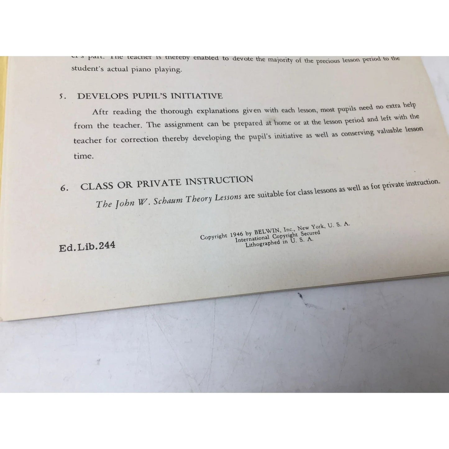 John W Schaum Theory Lessons in loose leaf form - A+ Stuff - Books - A+ Stuff