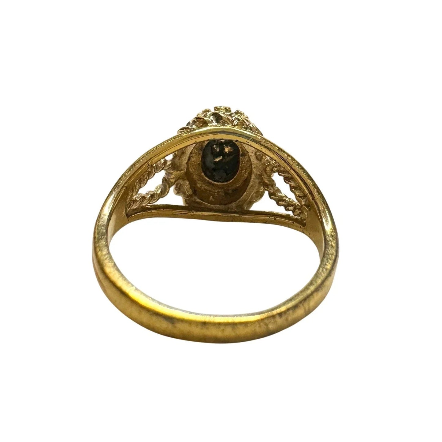 Joseph Esposito Vintage Opal 12 Kt Gold Electroplate Ring Size 6 - ESPO - Ring - A+ Stuff