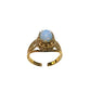 Joseph Esposito Vintage Opal 12 Kt Gold Electroplate Ring Size 6 - ESPO - Ring - A+ Stuff