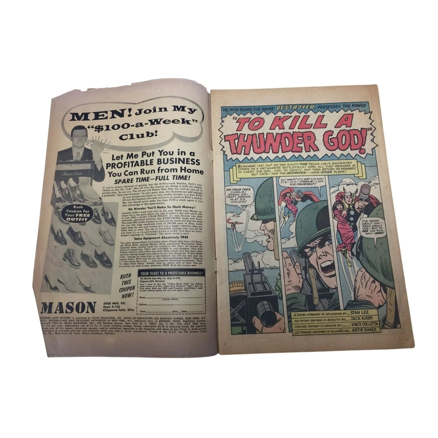 ''Journey into Mystery with The mighty Thor'' Vintage Comic book - A+ Stuff - comic books - A+ Stuff