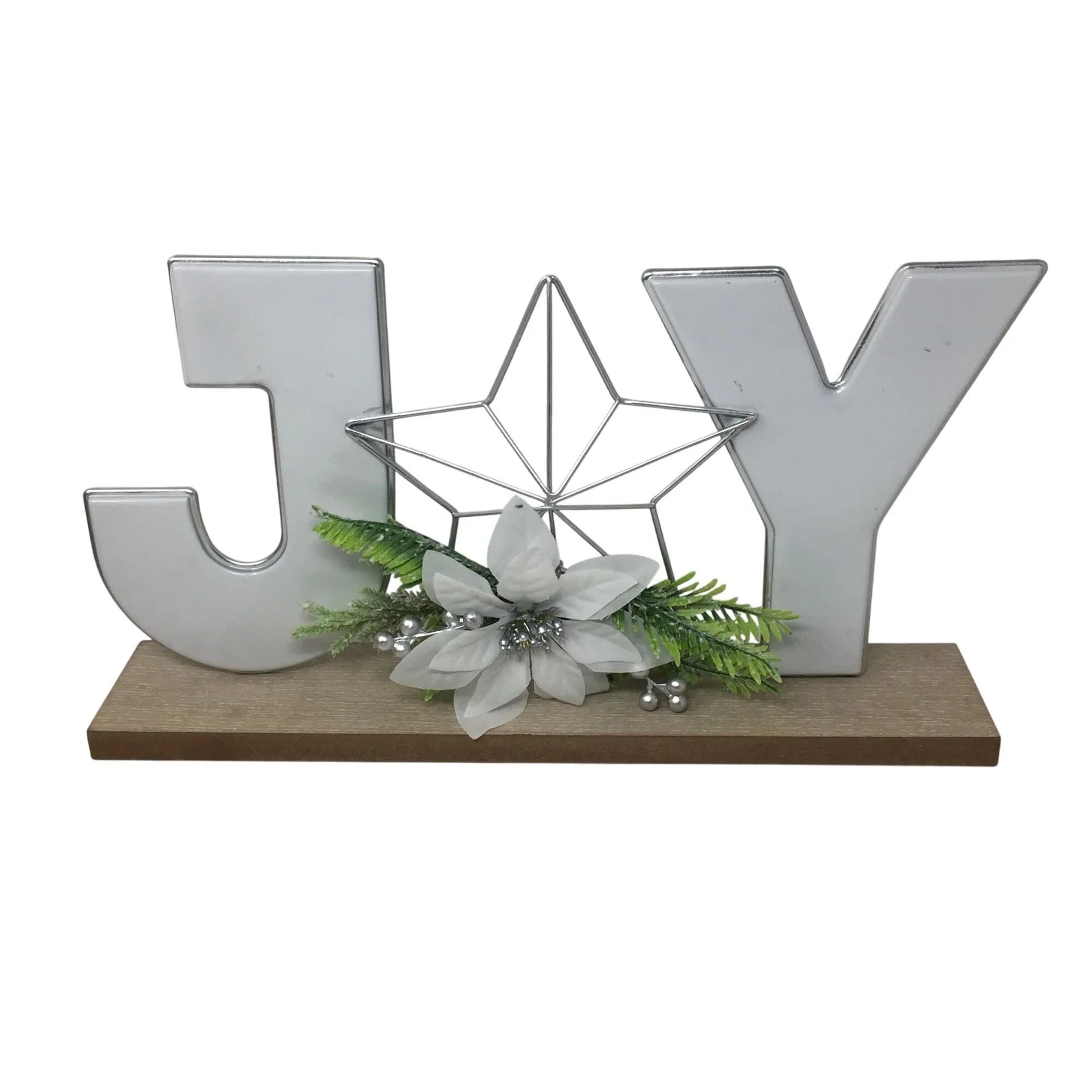''JOY'' Christmas Holiday Shelf Decoration/Sign - A+ Stuff - Seasonal & Holiday Decorations - A+ Stuff