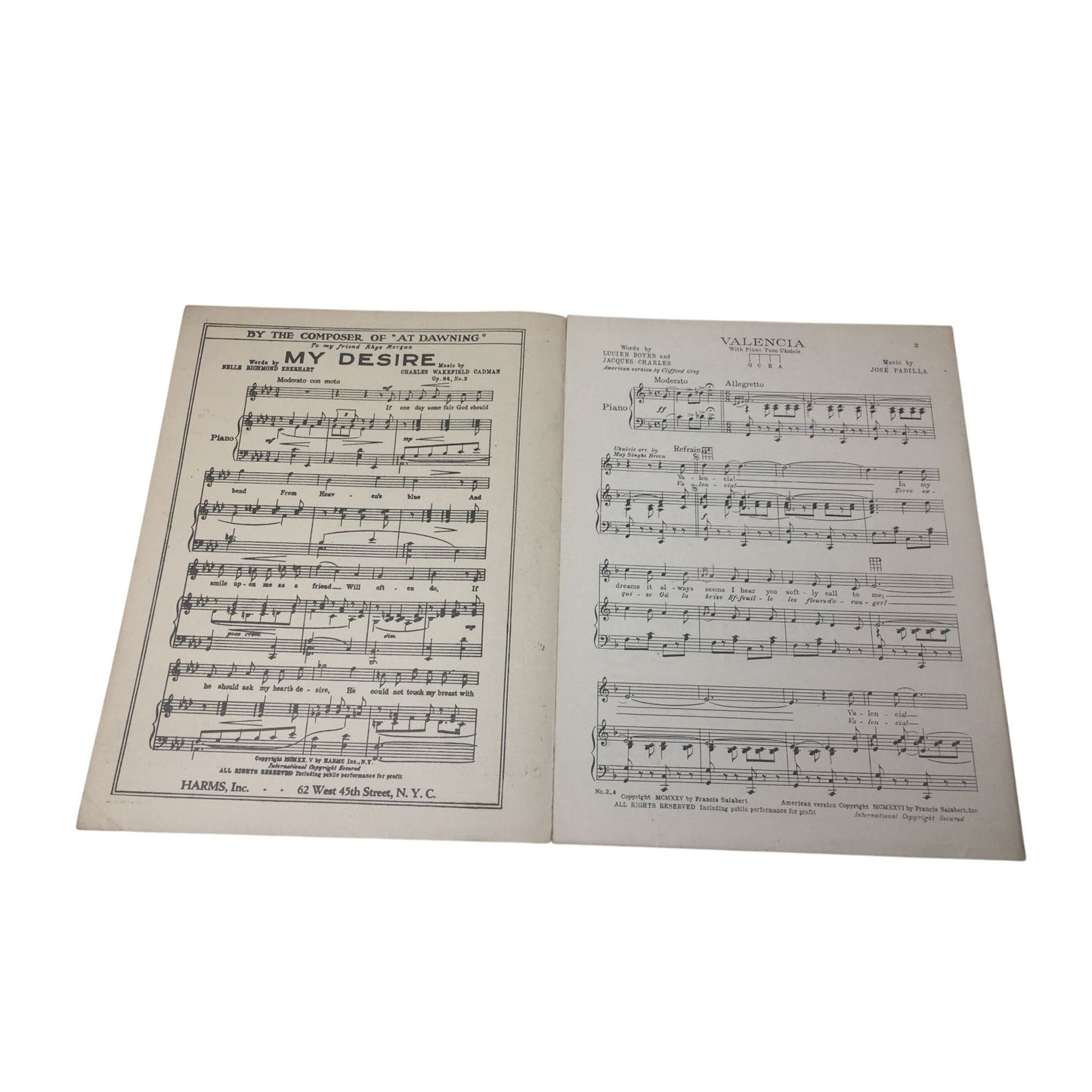 "Valencia (A Song of Spain)" sheet music A+ Stuff  A+ Stuff SHEET MUSIC