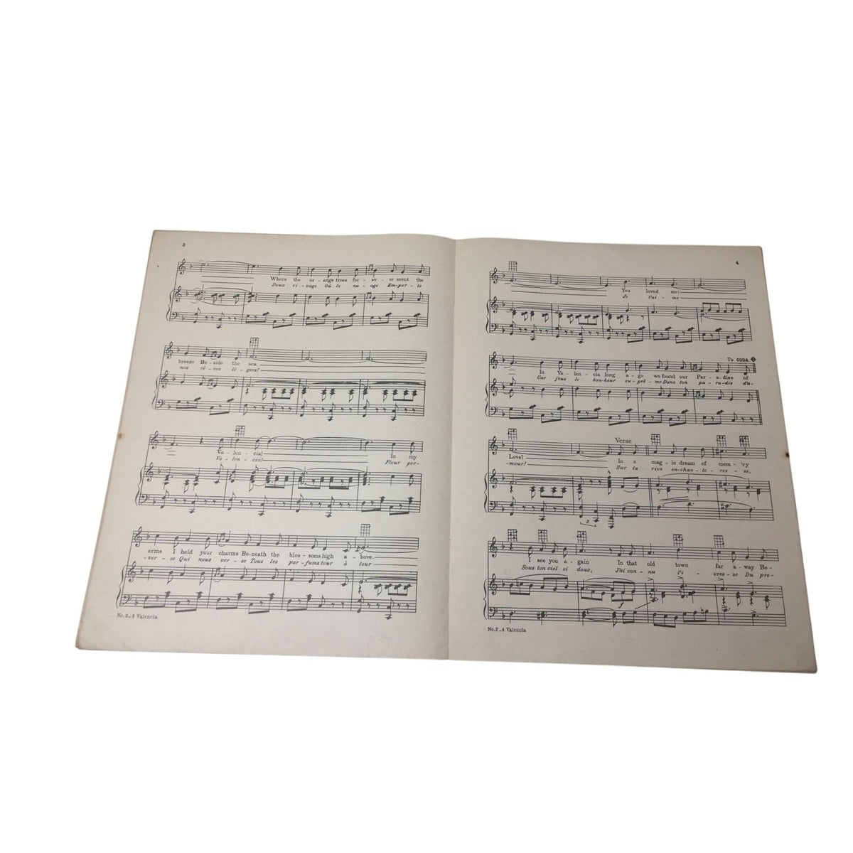 "Valencia (A Song of Spain)" sheet music A+ Stuff  A+ Stuff SHEET MUSIC