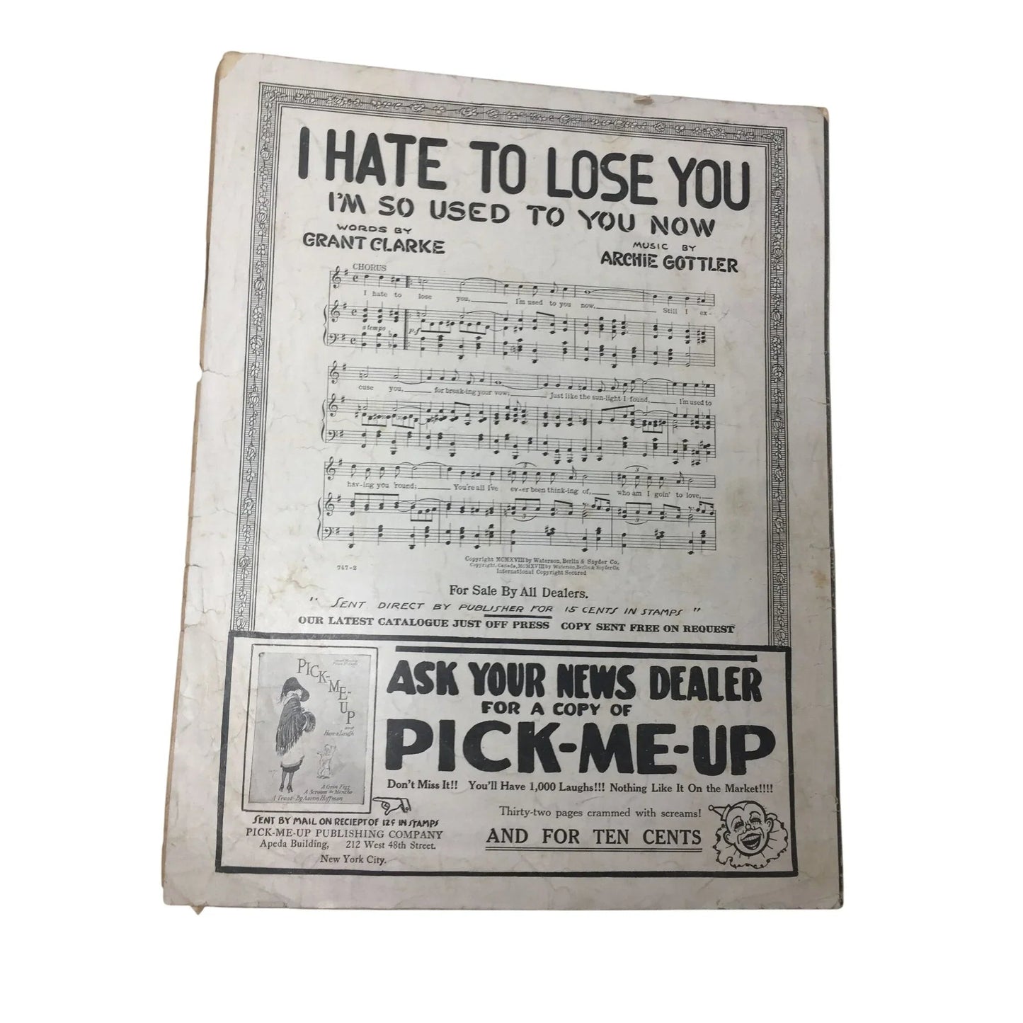 ''Just A Baby's Prayer at Twilight (For Her Daddy Over There)'' - A+ Stuff - SHEET MUSIC - A+ Stuff