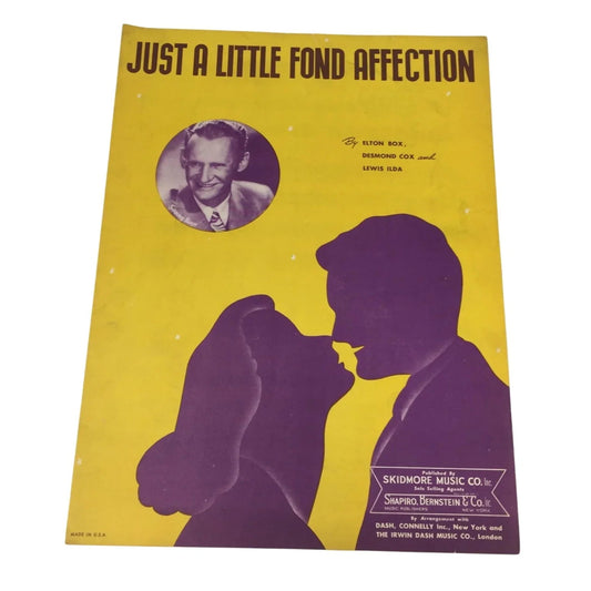 "Just A Little Fond Affection" By Elton Box, Desmond Cox, Lewis Ilda - A+ Stuff - SHEET MUSIC - A+ Stuff