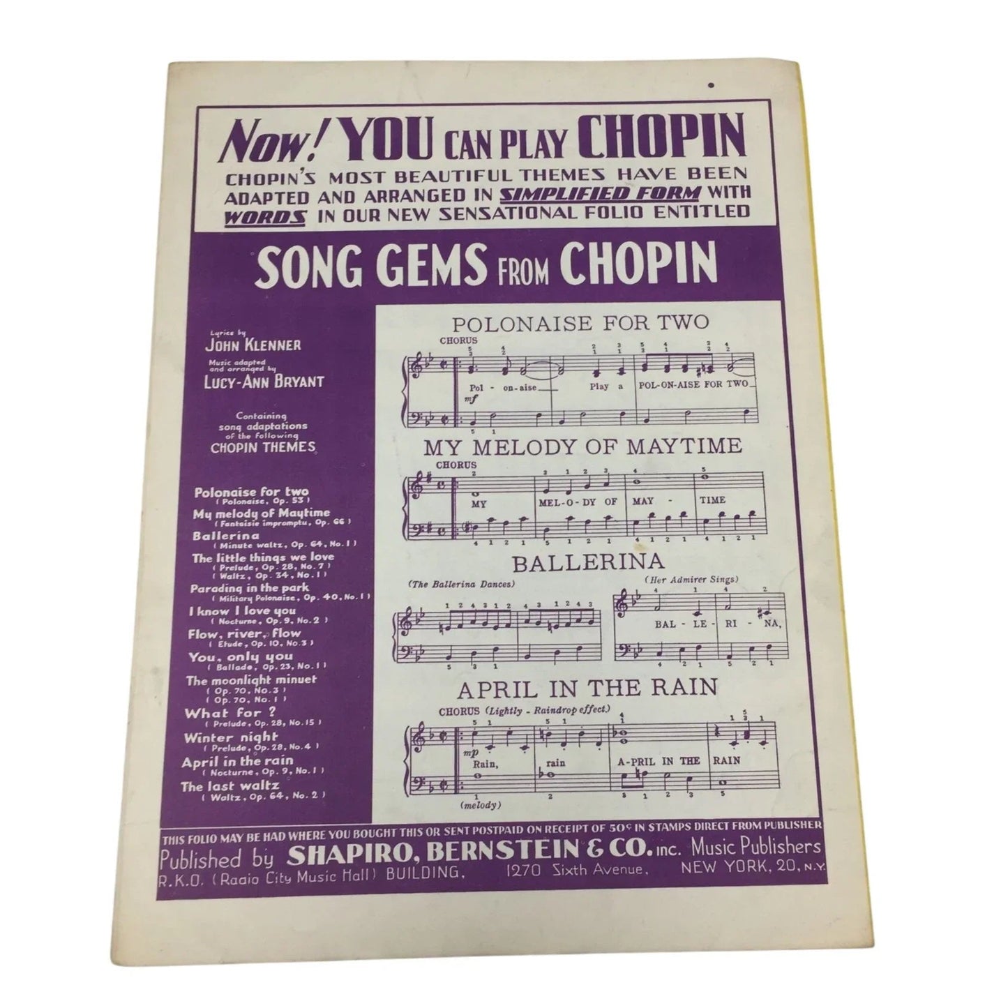 "Just A Little Fond Affection" By Elton Box, Desmond Cox, Lewis Ilda - A+ Stuff - SHEET MUSIC - A+ Stuff