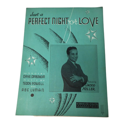 ''Just A Perfect Night For Love'' by Dave Oppenheim, Teddy Powell, Ab Lyman - A+ Stuff - SHEET MUSIC - A+ Stuff