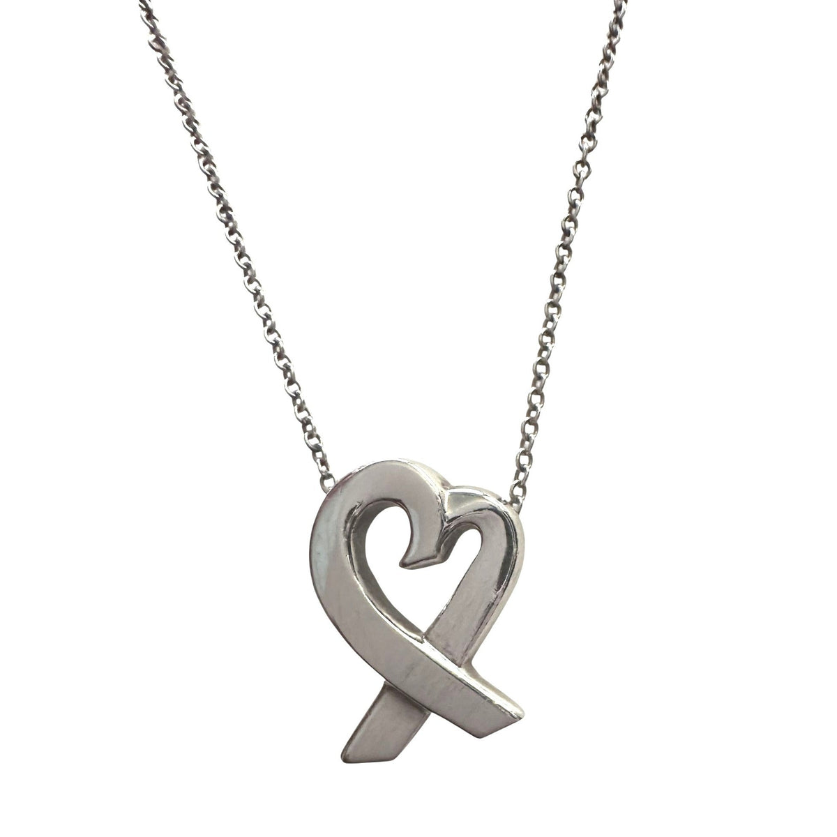 Tiffany and Co Paloma Picasso Small Loving Heart Necklace with Dust Bag Tiffany & Co  A+ Stuff Pendant with Necklace