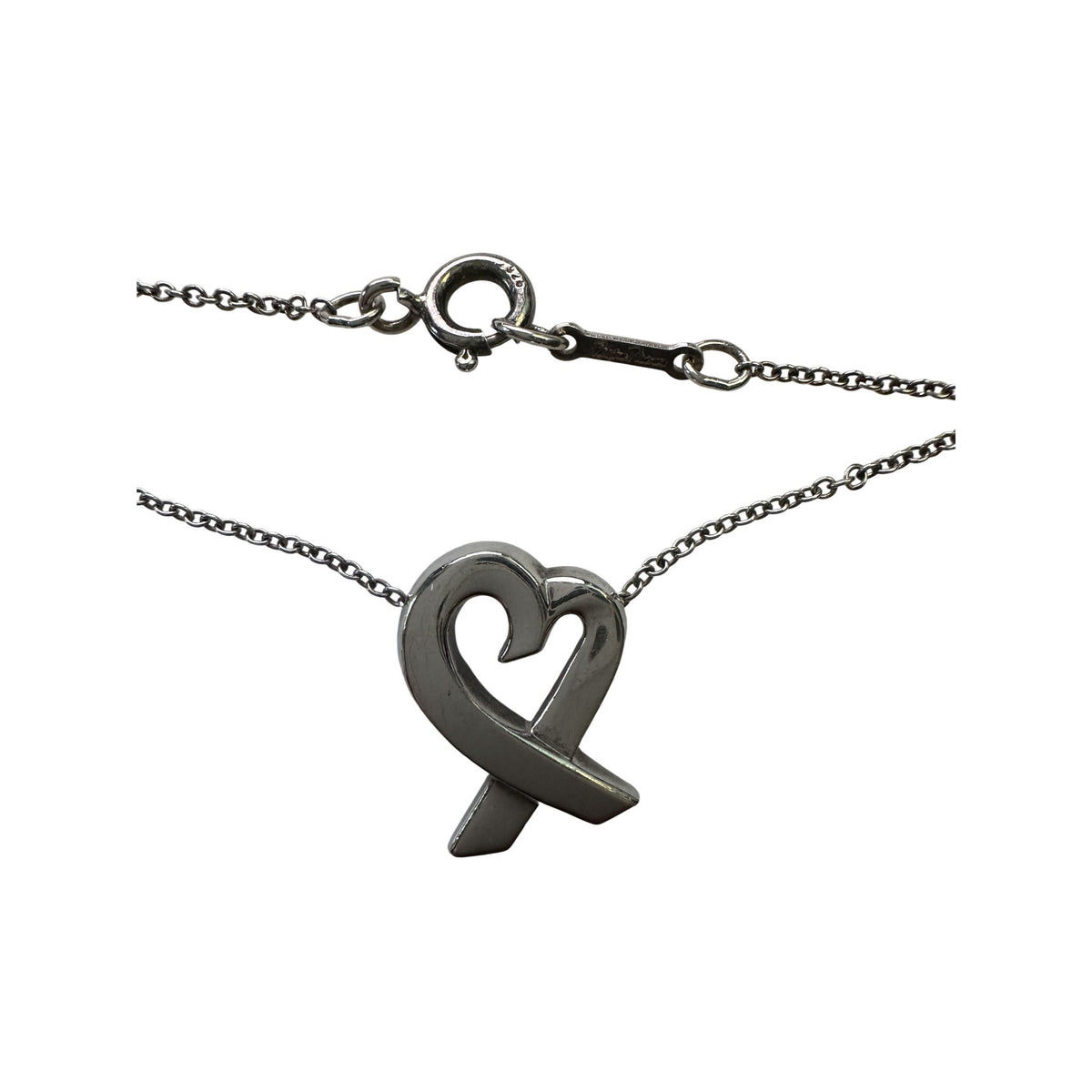 Tiffany and Co Paloma Picasso Small Loving Heart Necklace with Dust Bag Tiffany & Co  A+ Stuff Pendant with Necklace