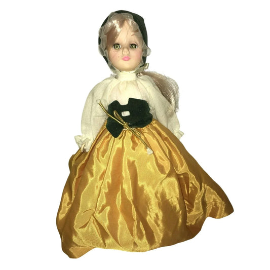 Long Haired Porcelain Doll in Cultural Dress - 11" Tall -  Eyes open/close Unbranded  A+ Stuff Dolls