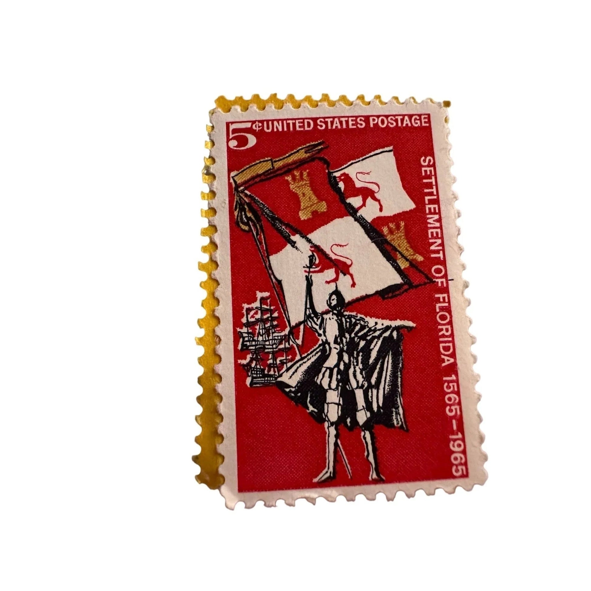 Kansas Statehood 4 Cent and Settlement of Florida 5 Cent US Postage Stamps - A+ Stuff - Stamp - A+ Stuff