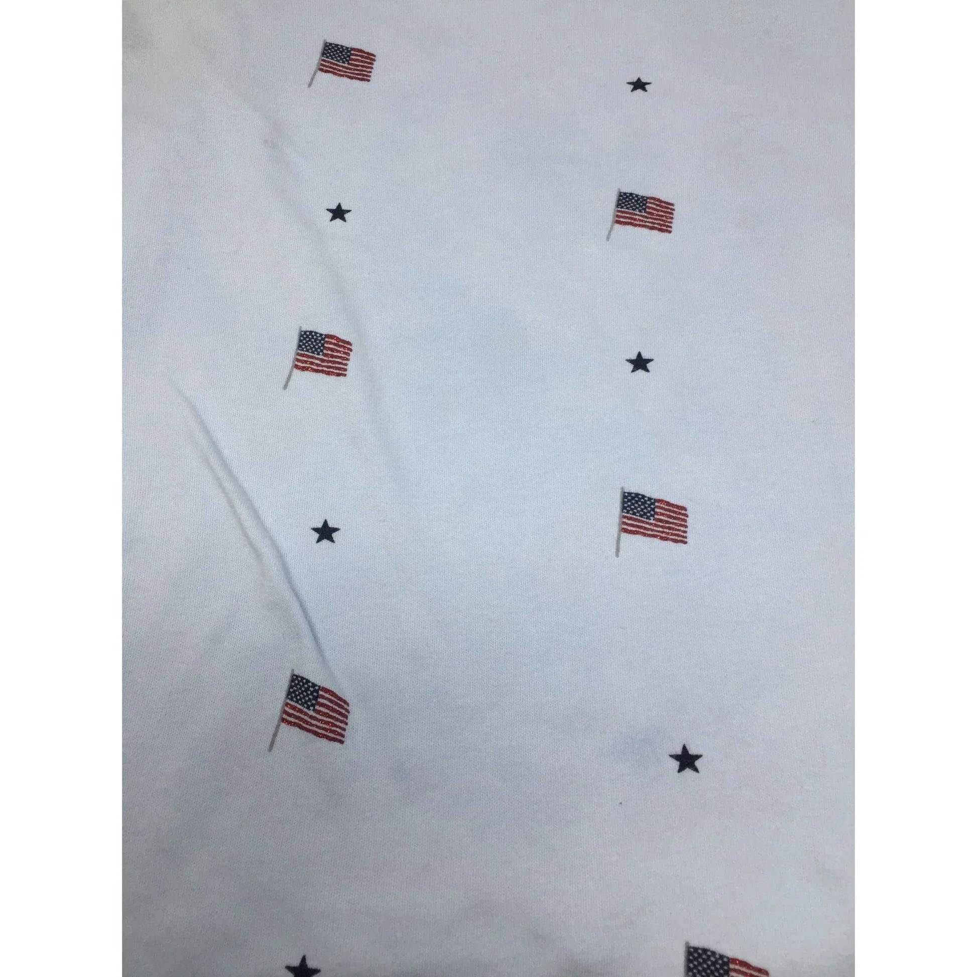KAREN SCOTT (KS) WOMENS AMERICAN FLAG TEE SHIRT SIZE 2X - KAREN SCOTT-Shirts & Tops - A+ Stuff