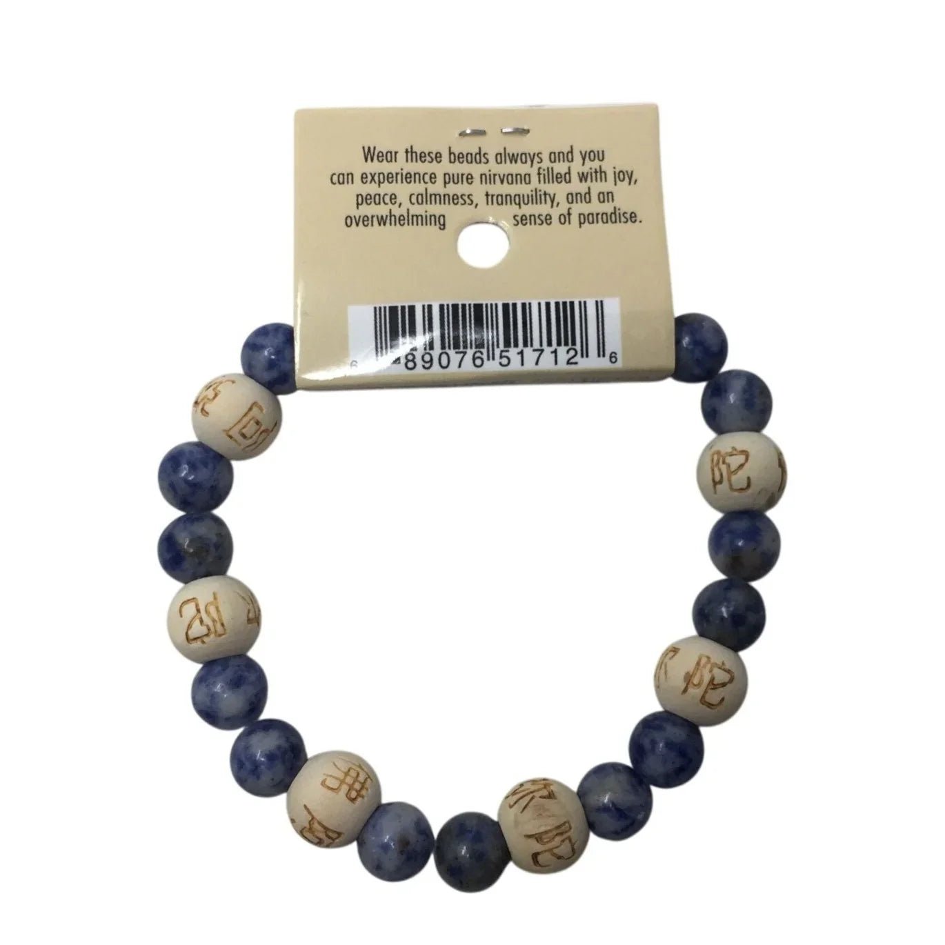 Karmalogy Lucky Karma Beads Blue Sodalite Peace & Joy Nirvana Bracelet NWT - A+ Stuff - Bracelet - A+ Stuff