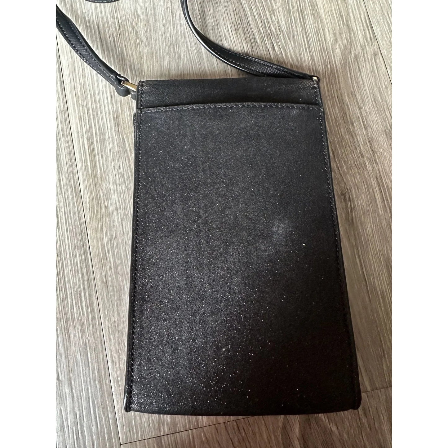 Kate Spade Black Glitter North South Phone Crossbody Bag - Kate Spade - Designer bag - A+ Stuff