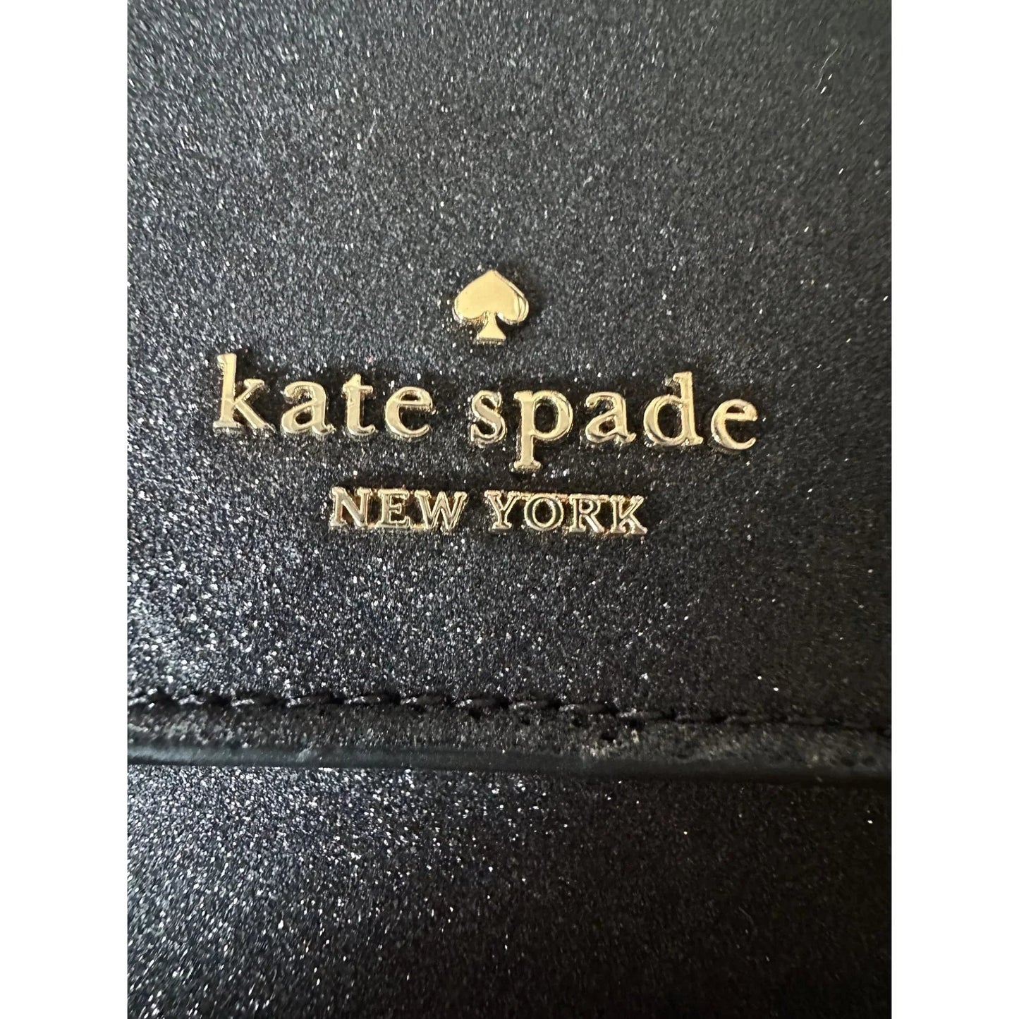 Kate Spade Black Glitter North South Phone Crossbody Bag - Kate Spade - Designer bag - A+ Stuff