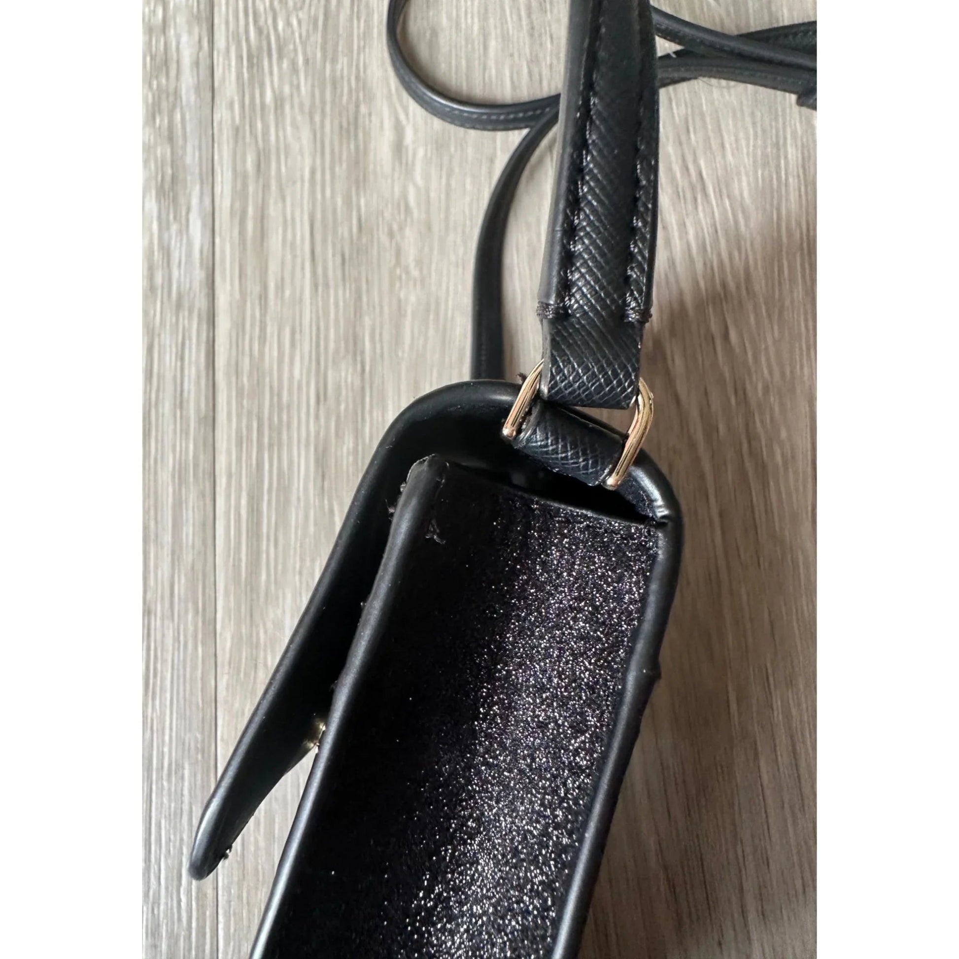 Kate Spade Black Glitter North South Phone Crossbody Bag - Kate Spade - Designer bag - A+ Stuff