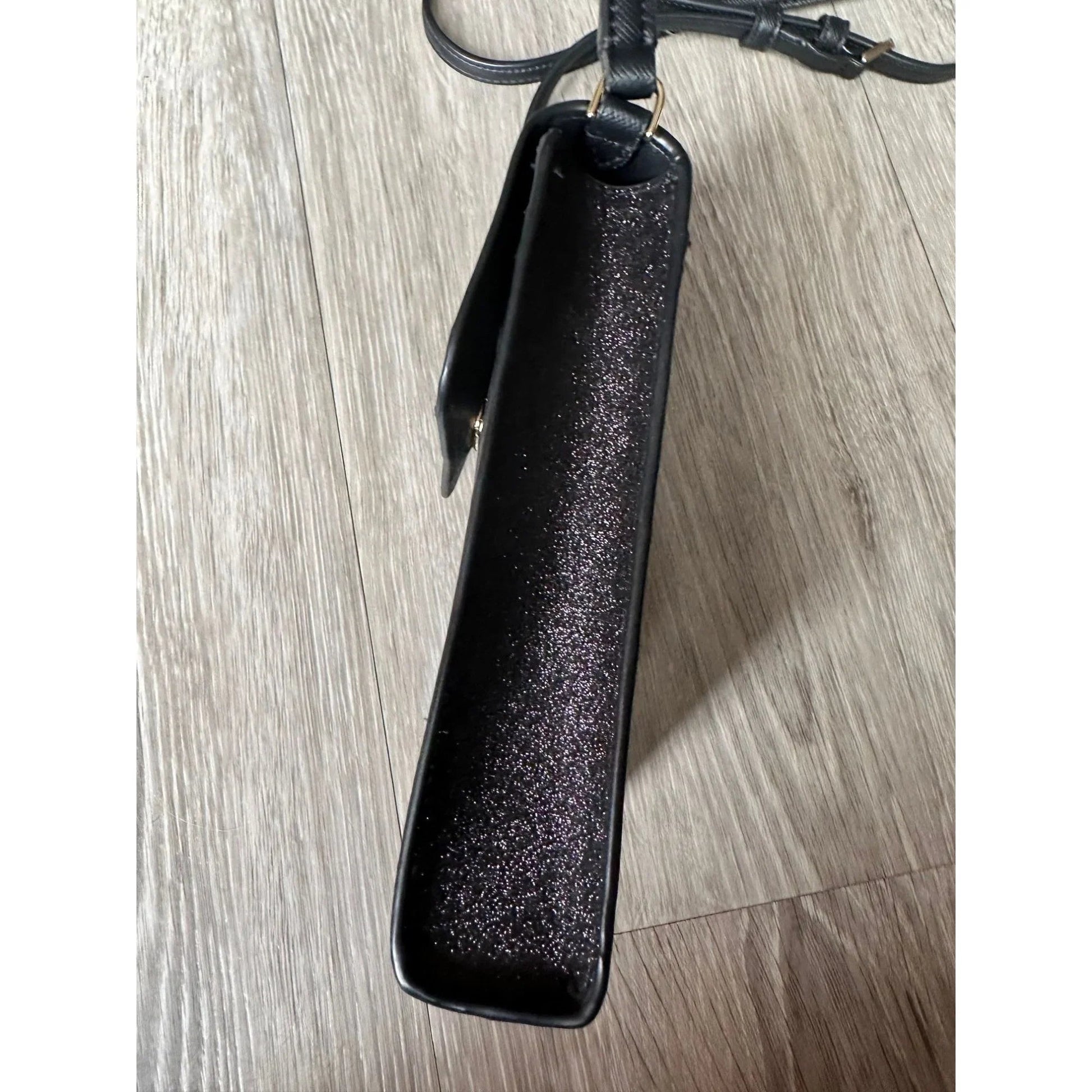 Kate Spade Black Glitter North South Phone Crossbody Bag - Kate Spade - Designer bag - A+ Stuff
