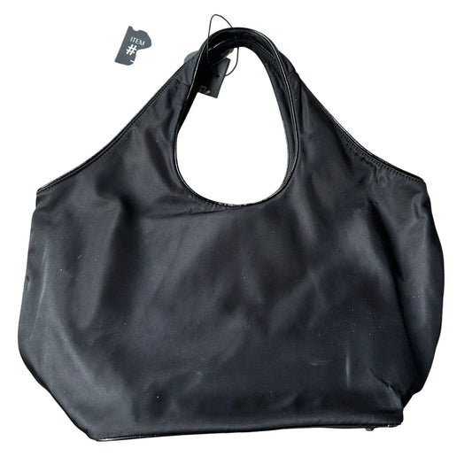 Kate Spade Black Nylon Ribbon Handbag - Polka Dot Interior - Kate Spade - Handbags - A+ Stuff