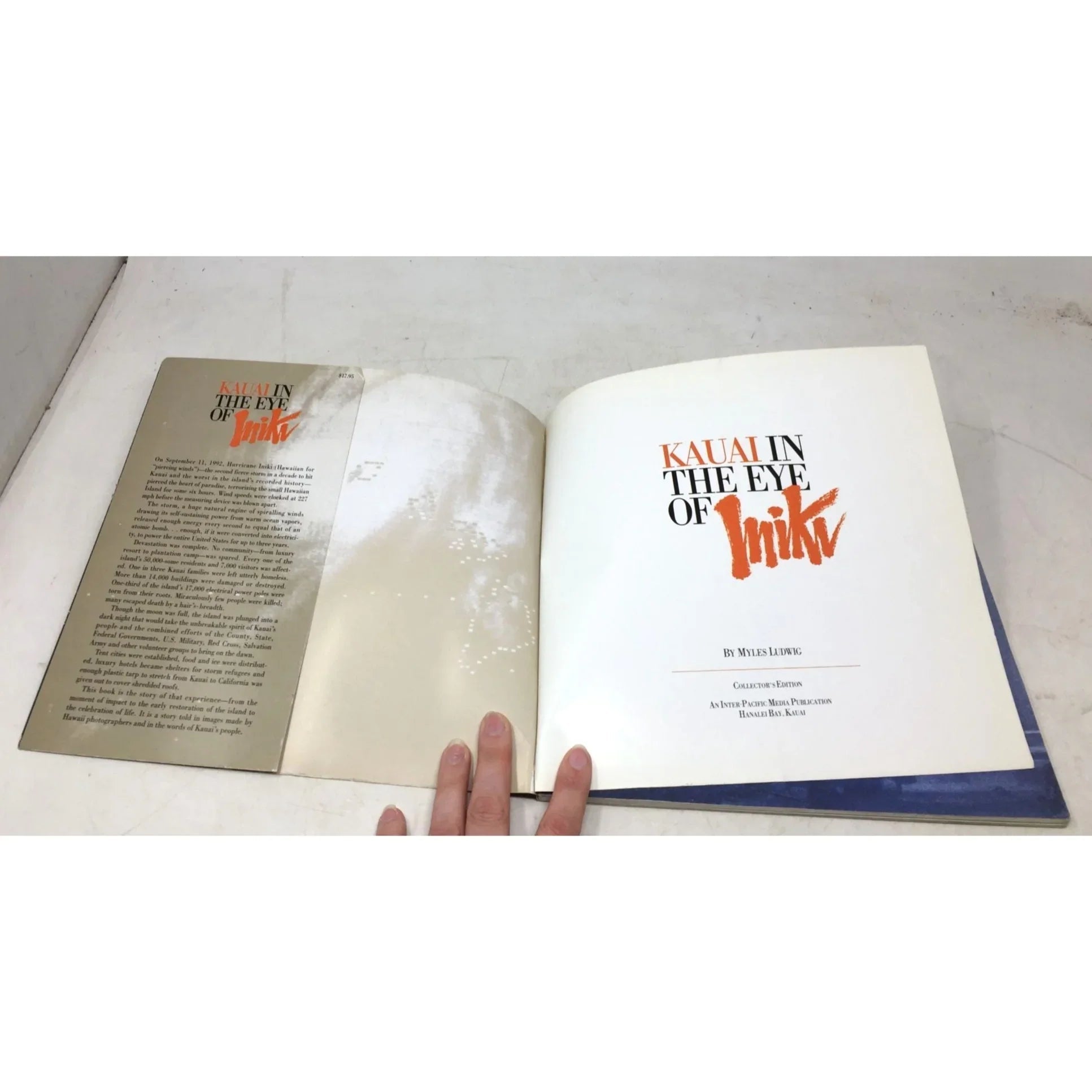 Kauai in the Eye of Iniki by Myles Ludwig, published in 1992 - Unbranded - Books - A+ Stuff