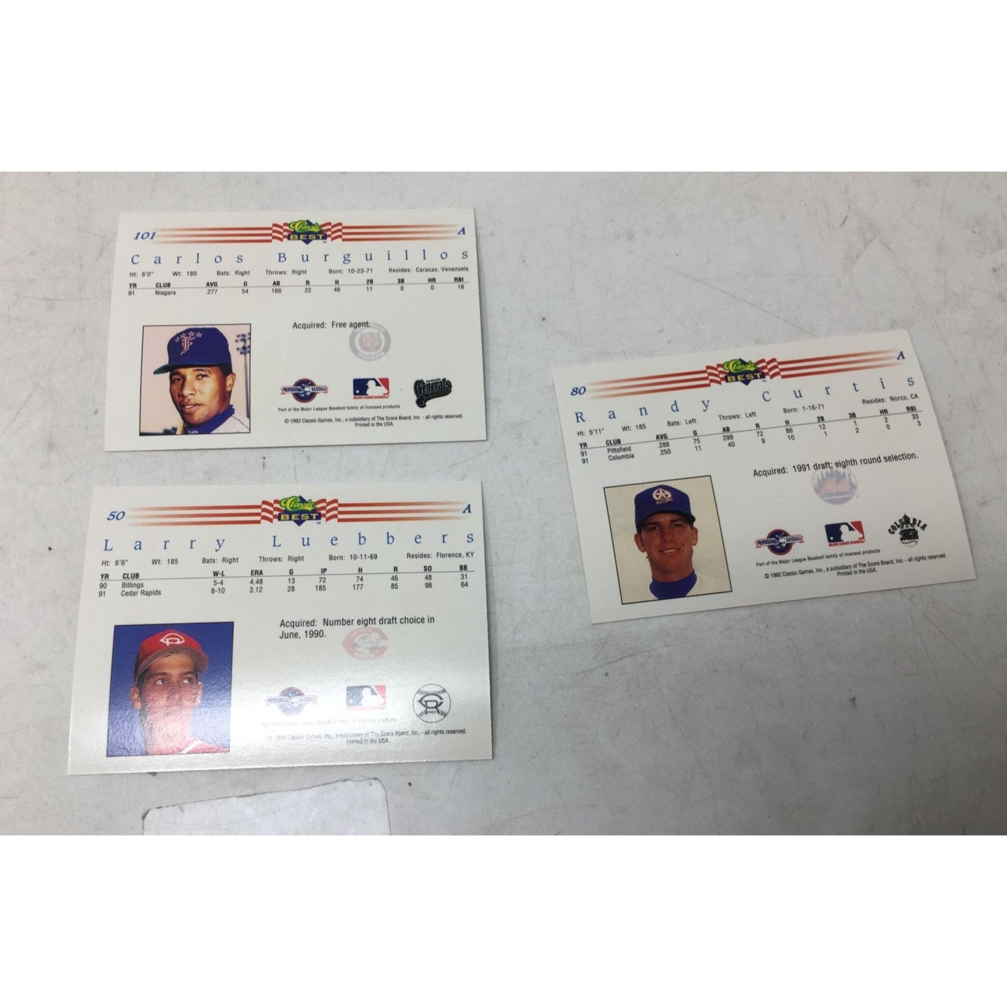 Assortment of Classic Best Minor League Baseball Cards in Original Box