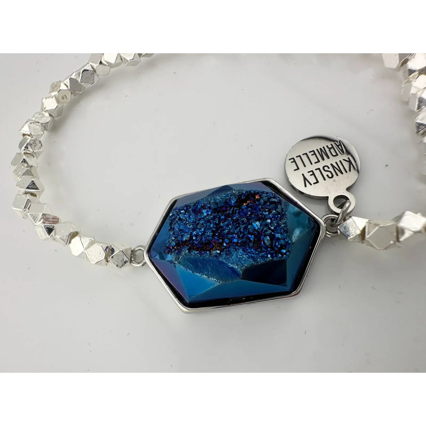 Kinsley Armelle Andrea Collection Silver Ondine Blue Quartz Bracelet - Kinsley Armelle - Bracelet - A+ Stuff