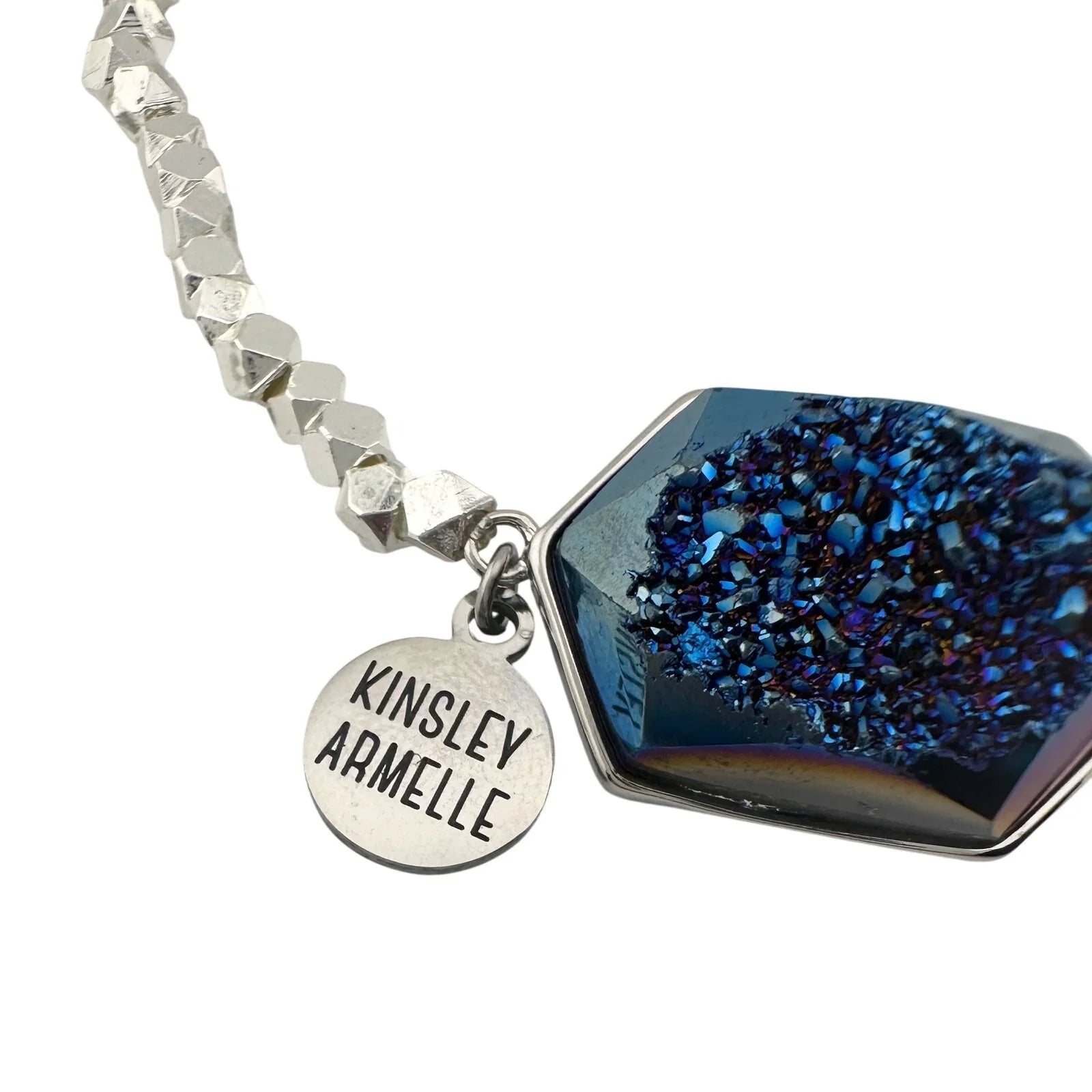Kinsley Armelle Andrea Collection Silver Ondine Blue Quartz Bracelet - Kinsley Armelle - Bracelet - A+ Stuff