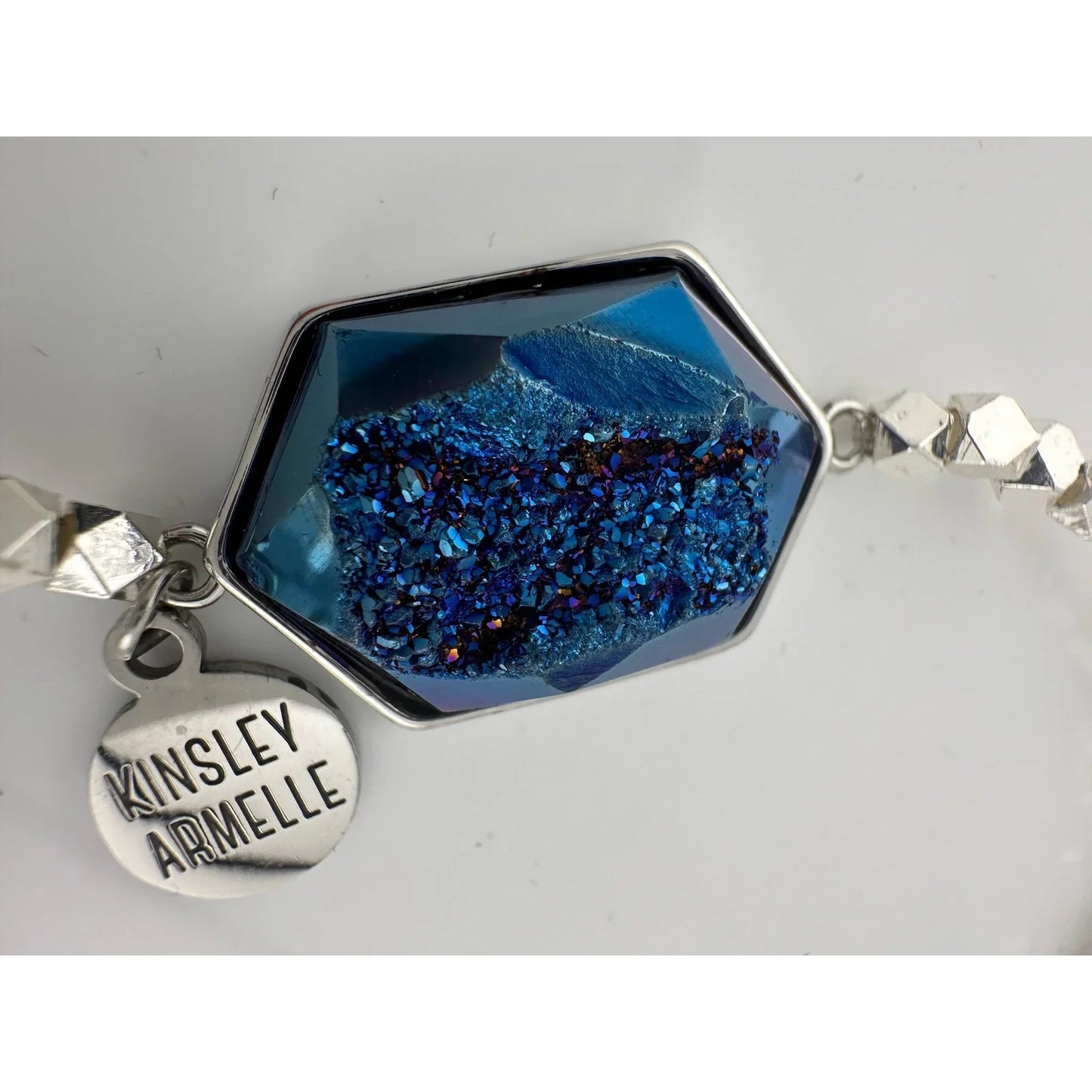 Kinsley Armelle Andrea Collection Silver Ondine Blue Quartz Bracelet - Kinsley Armelle - Bracelet - A+ Stuff