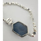 Kinsley Armelle Andrea Collection Silver Ondine Blue Quartz Bracelet - Kinsley Armelle - Bracelet - A+ Stuff