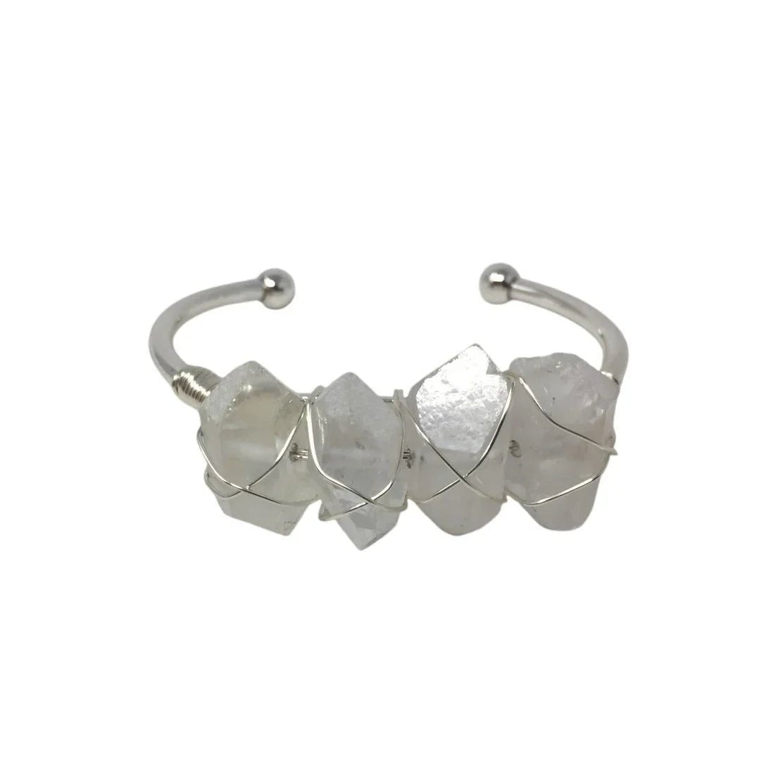 Kinsley Armelle Devi Collection Silver Quartz Bracelet - Kinsley Armelle - Bracelet - A+ Stuff