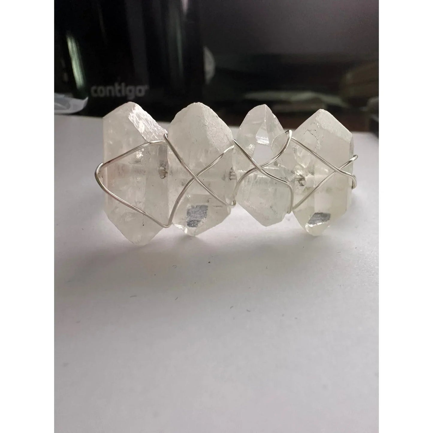 Kinsley Armelle Devi Collection Silver Quartz Bracelet - Kinsley Armelle - Bracelet - A+ Stuff