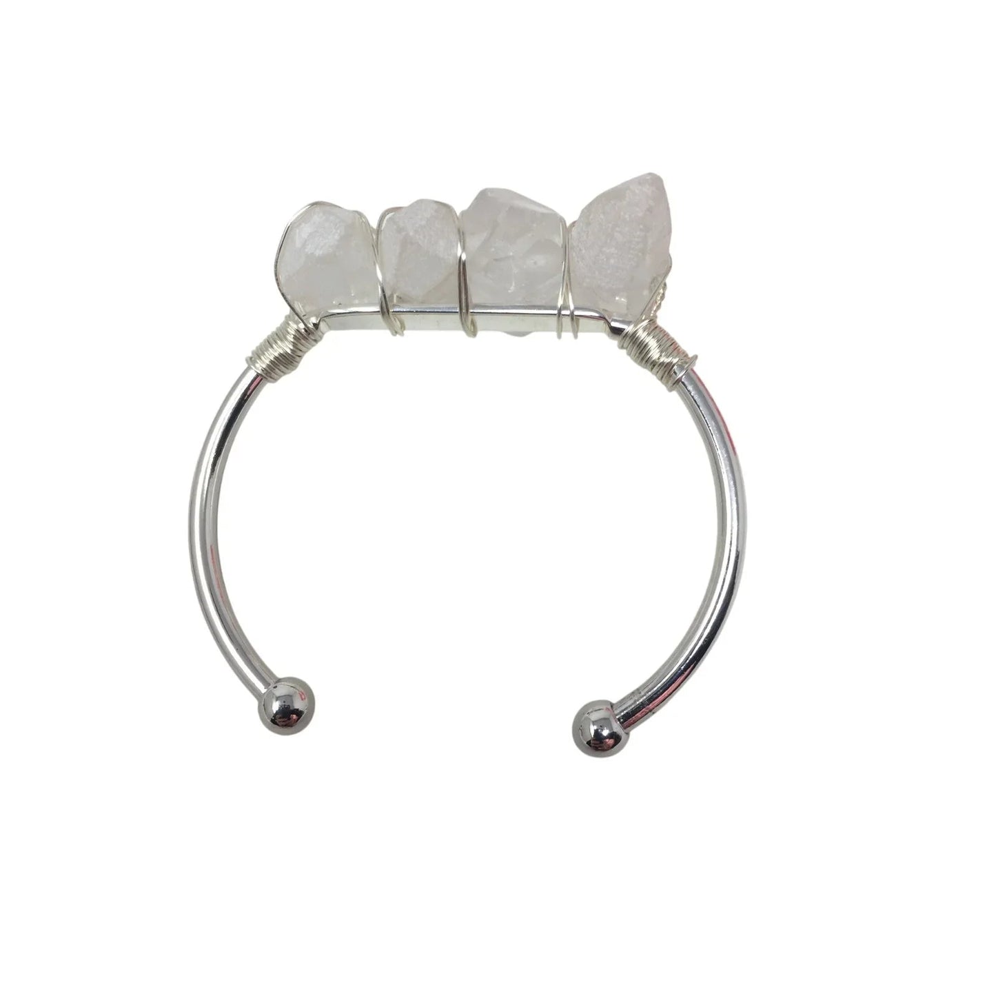 Kinsley Armelle Devi Collection Silver Quartz Bracelet - Kinsley Armelle - Bracelet - A+ Stuff