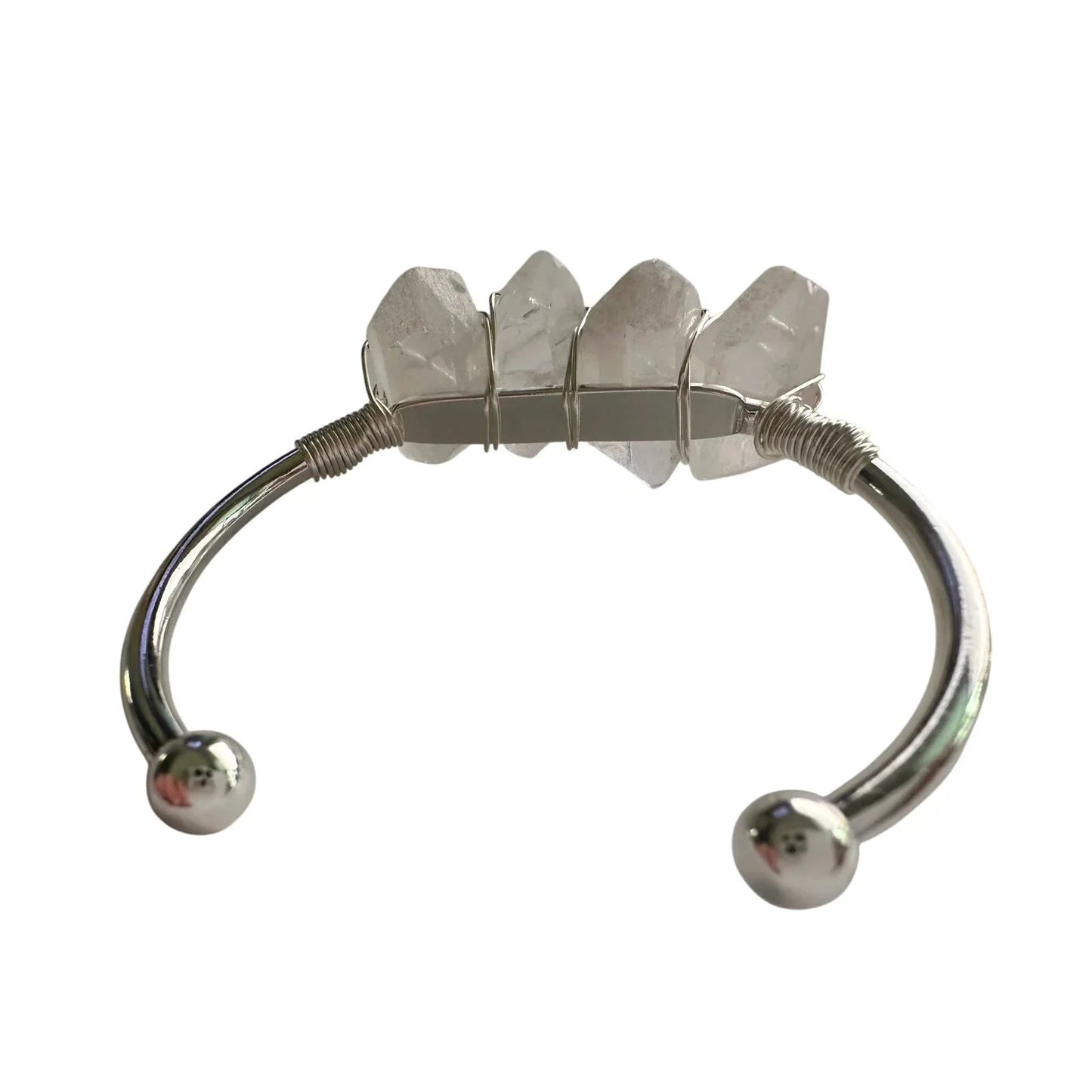 Kinsley Armelle Devi Collection Silver Quartz Bracelet - Kinsley Armelle - Bracelet - A+ Stuff