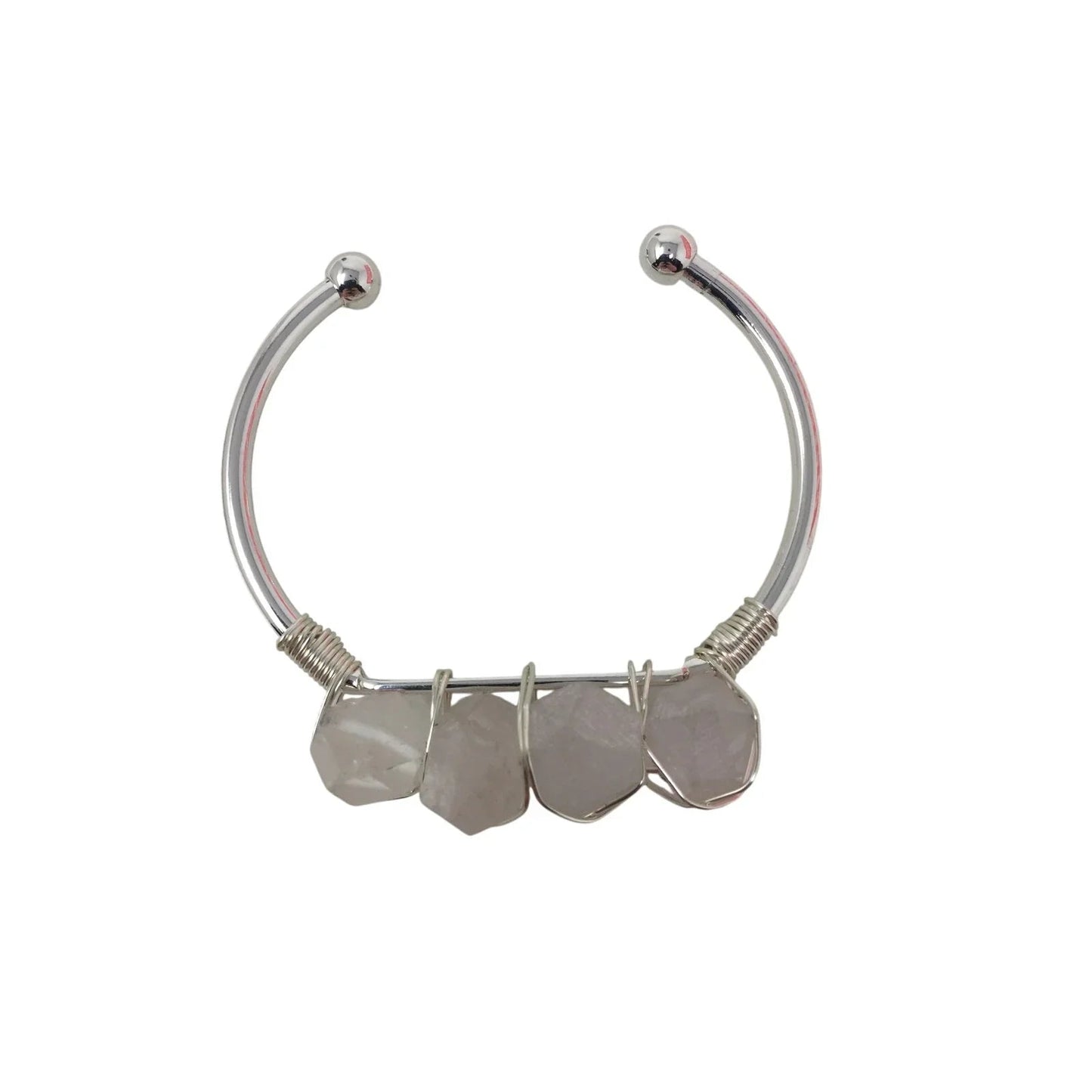 Kinsley Armelle Devi Collection Silver Quartz Bracelet - Kinsley Armelle - Bracelet - A+ Stuff