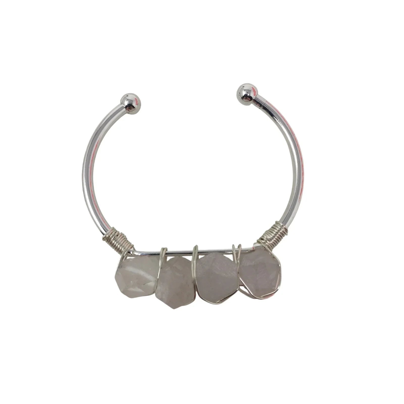 Kinsley Armelle Devi Collection Silver Quartz Bracelet - Kinsley Armelle - Bracelet - A+ Stuff