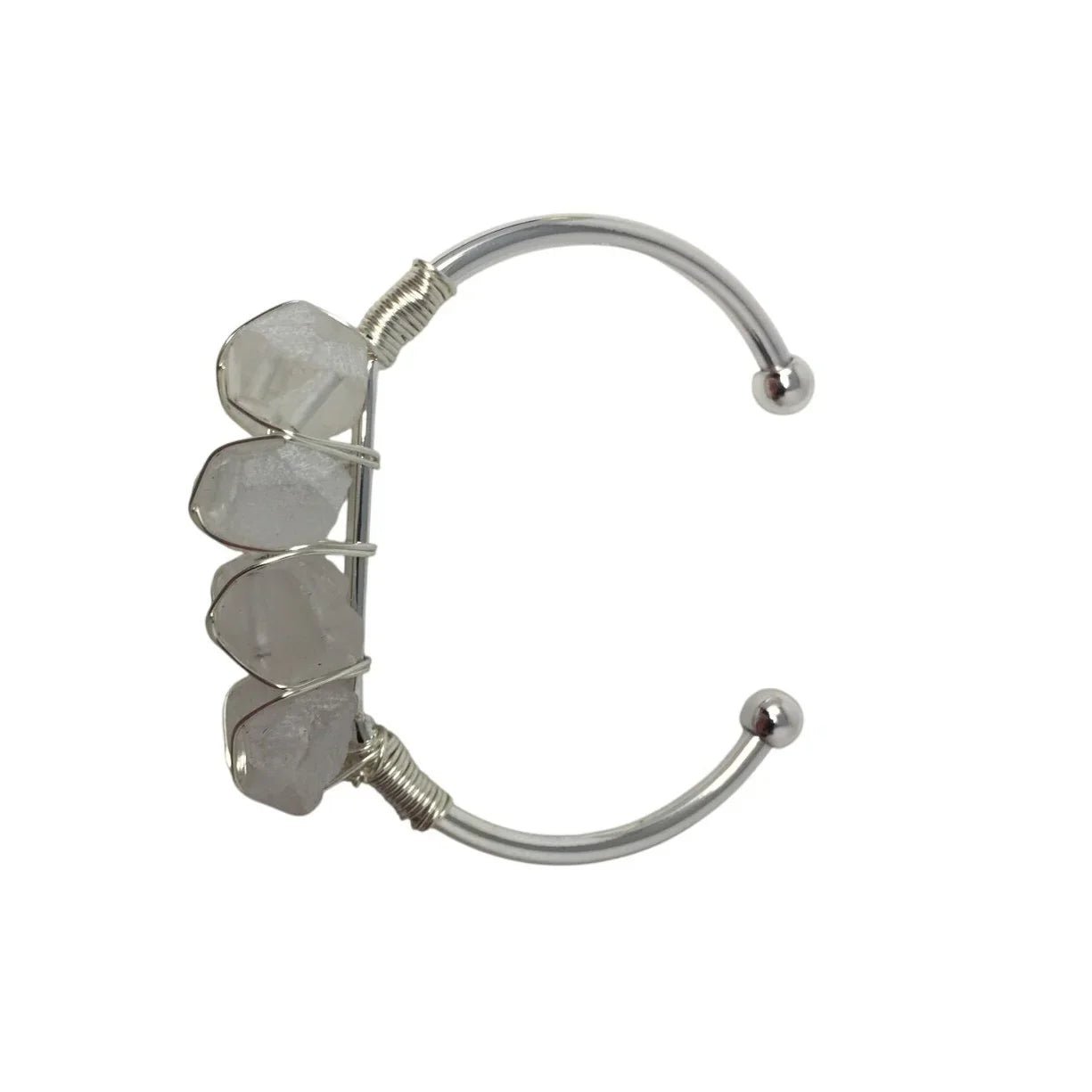 Kinsley Armelle Devi Collection Silver Quartz Bracelet - Kinsley Armelle - Bracelet - A+ Stuff