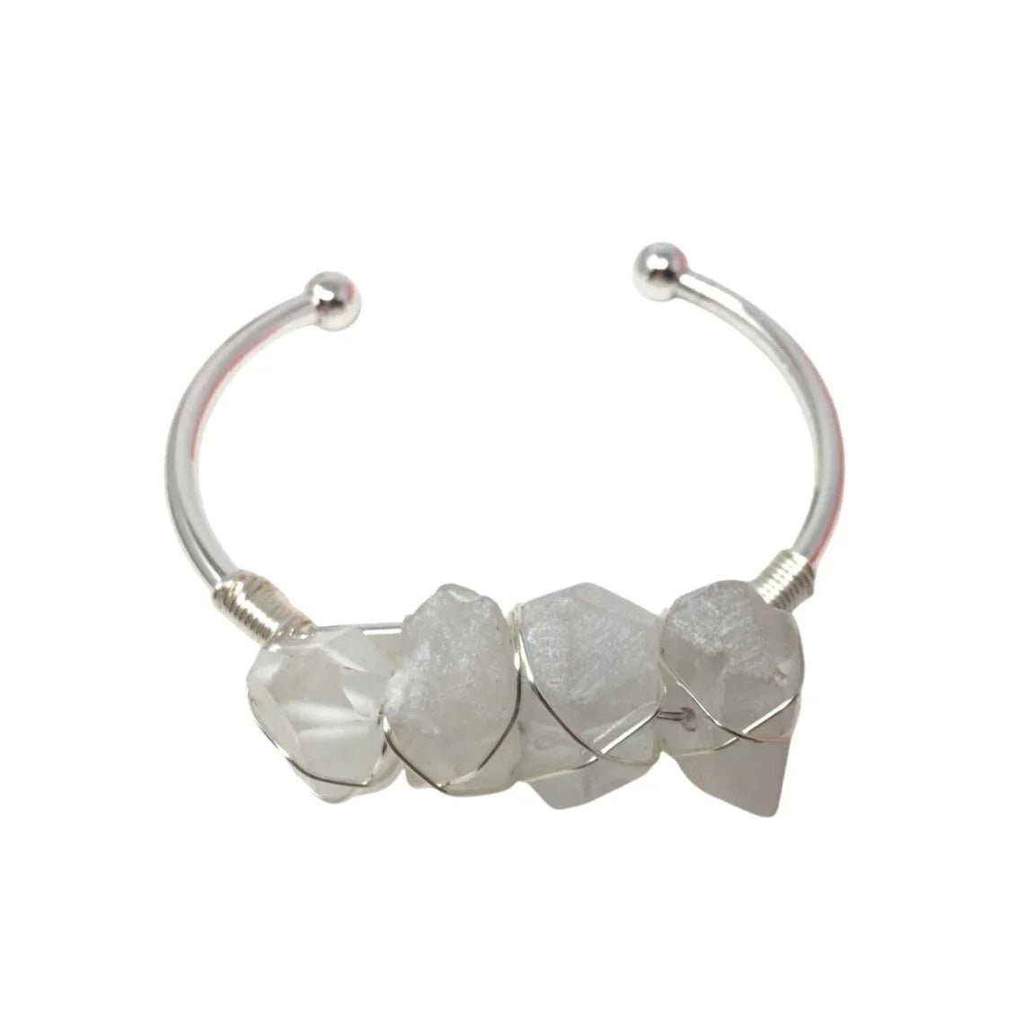 Kinsley Armelle Devi Collection Silver Quartz Bracelet - Kinsley Armelle - Bracelet - A+ Stuff