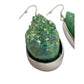 Kinsley Armelle Druzy Silver Jade Quartz Drop Earrings - Kinsley Armelle - Earrings - A+ Stuff
