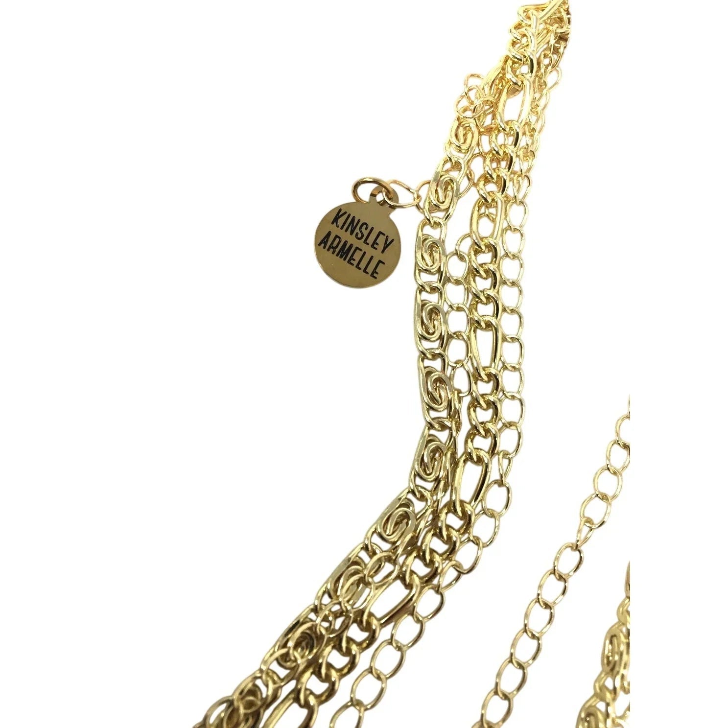 Kinsley Armelle Goddess Collection Zara Layered Necklace - 18K Ion Gold Plate - Kinsley Armelle - Necklace - A+ Stuff