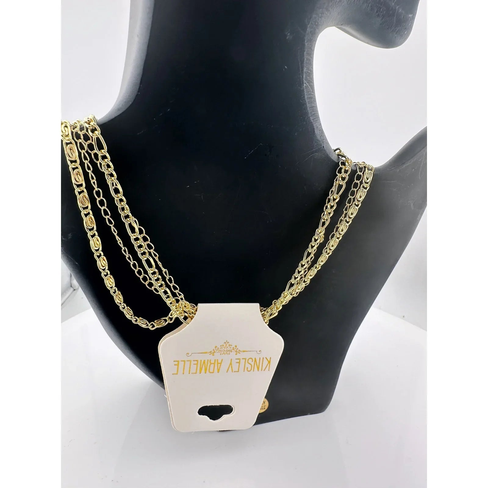 Kinsley Armelle Goddess Collection Zara Layered Necklace - 18K Ion Gold Plate - Kinsley Armelle - Necklace - A+ Stuff