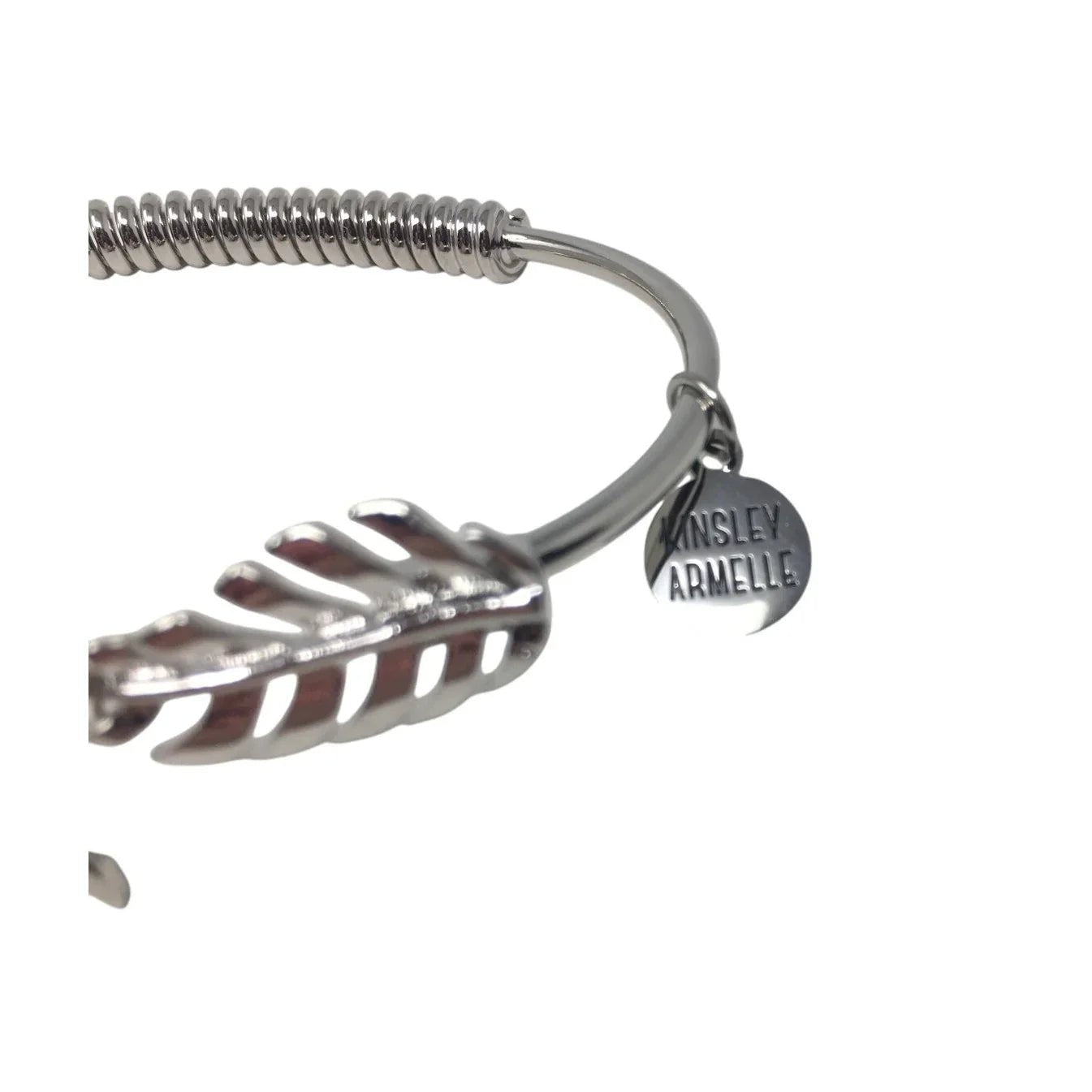 Kinsley Armelle Laurel Leaf Bracelet - Silver Ion Plated - Kinsley Armelle - Bracelet - A+ Stuff