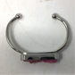 Kinsley Armelle Pink Blush Quartz Silver Ion Plated Stainless Bangle - Kinsley Armelle - Bracelet - A+ Stuff