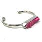 Kinsley Armelle Pink Blush Quartz Silver Ion Plated Stainless Bangle - Kinsley Armelle - Bracelet - A+ Stuff