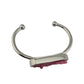Kinsley Armelle Pink Blush Quartz Silver Ion Plated Stainless Bangle - Kinsley Armelle - Bracelet - A+ Stuff