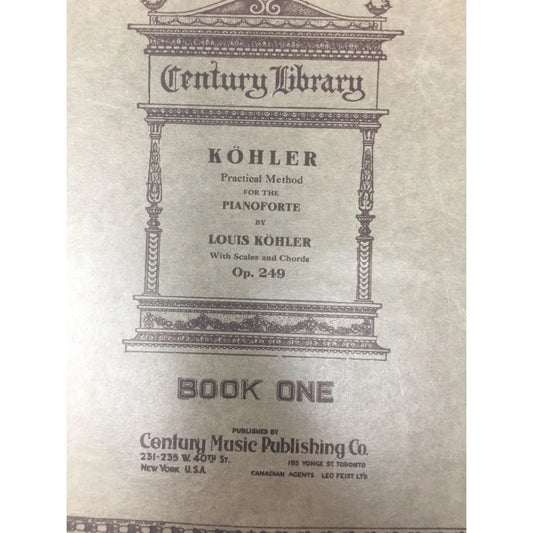 Kohler Practical Method for the Pianoforte by Louis Kohler - A+ Stuff - SHEET MUSIC - A+ Stuff