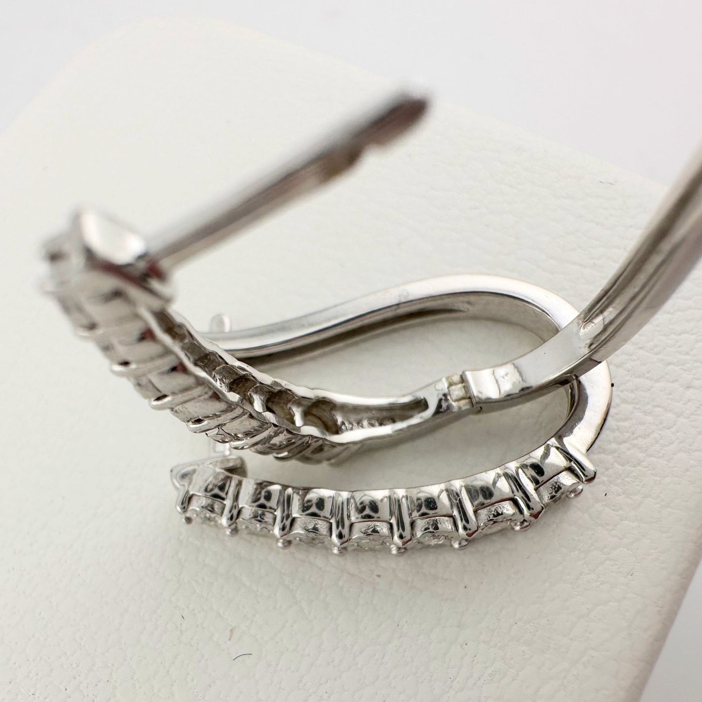 1/5 Carat Diamond Hoop Earrings