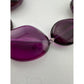 Women's Chunky Purple Necklace with Clasp