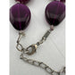 Women's Chunky Purple Necklace with Clasp